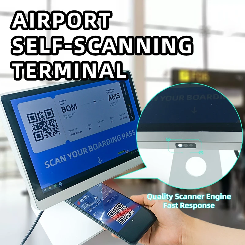 Koisk Fixed Outdoor 5 Inch Touch Screen Android QR Code POS Terminal Barcode Scanner ER200