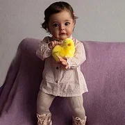 SUESUE Bebe Reborn 24' Realistic Beautiful Reborn Baby Toddler Girl Doll Implanted Hair Newborn Reborn Silicon Baby Dolls
