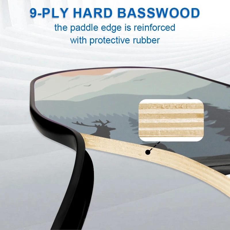 Cheap OEM Pickle Ball Racket Wooden Surface Paddles Rackets with Cover Bag Kids Sport Pickleball Paddle set