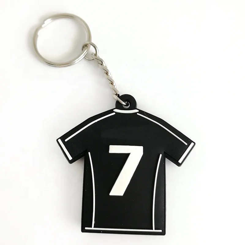 Personalized Llavero Cheap Printed Metal Key Chain Baseball Soccer Jersey Keychain Custom Metal