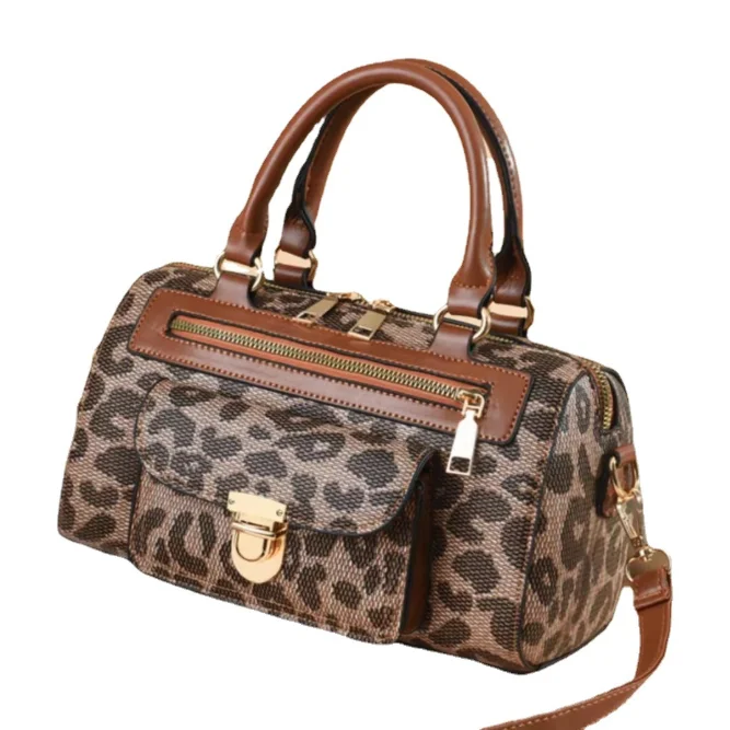 Bag new tide leopard print Korean style atmosphere bag shoulder handbag