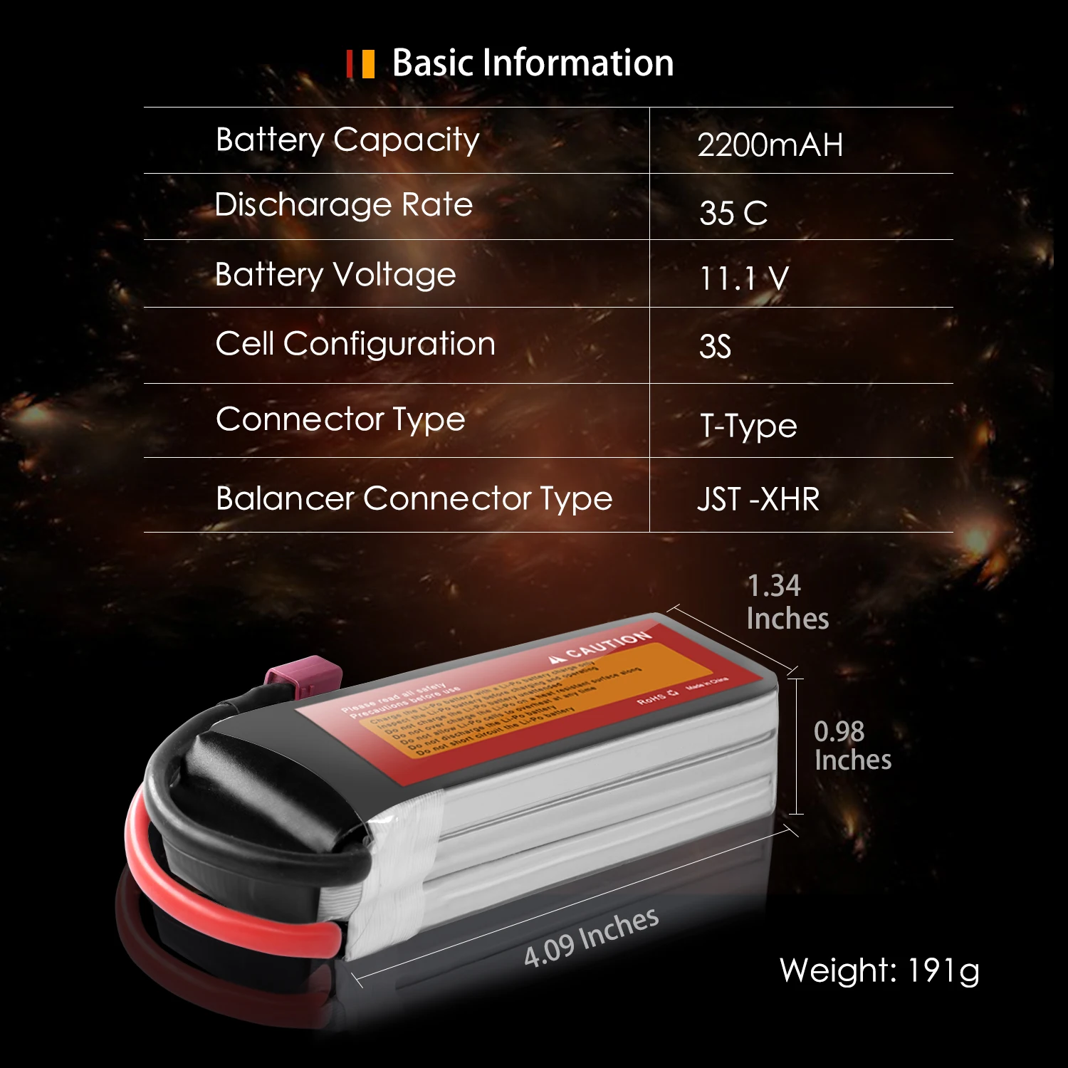 RC LiPo аккумулятор 2200 мАч 40C 60C 80C 100C 120C 2S 3S 4S 6S