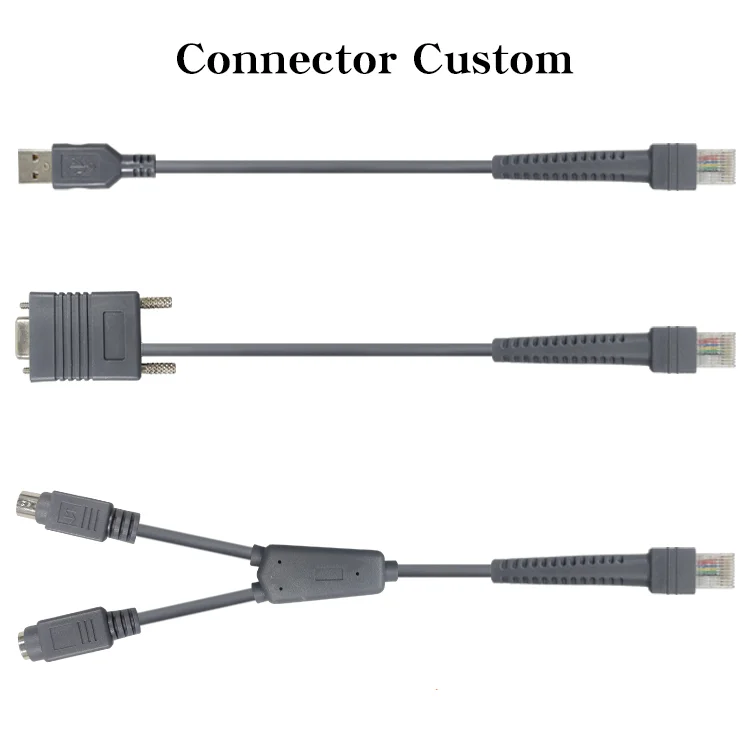 ODM OEM 2 м 7ft Ps2 клавиатура Клин для RJ45 сканер штрих-кода кабель для передачи данных для Zebra Symbol ls2208 ds2208 CBA-K01-S07PAR