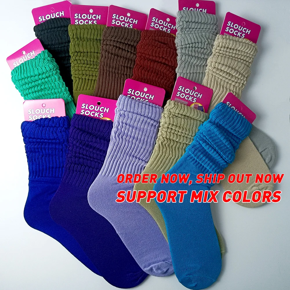 Uron New Design Slouch Socks Cotton Tye Dye Slouch Socks Colorful Slouch Socks For Women