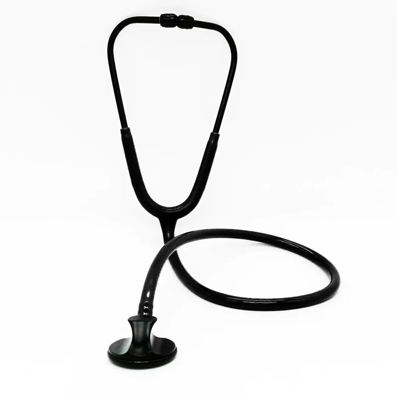 Medical lightweight single head stethoscope, cardiac stethoscope, horseshoe shaped, suitable for medical and household use