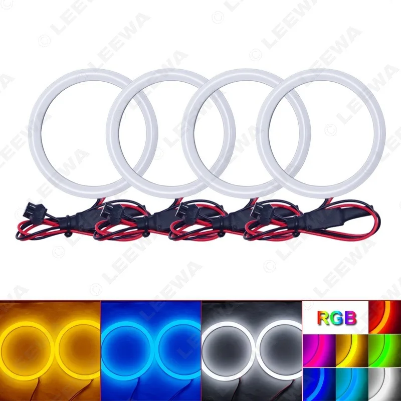 for  Fiat Ponto Grande Punto soft light RGB remote control angel eye apertureOthers Car Light Ac