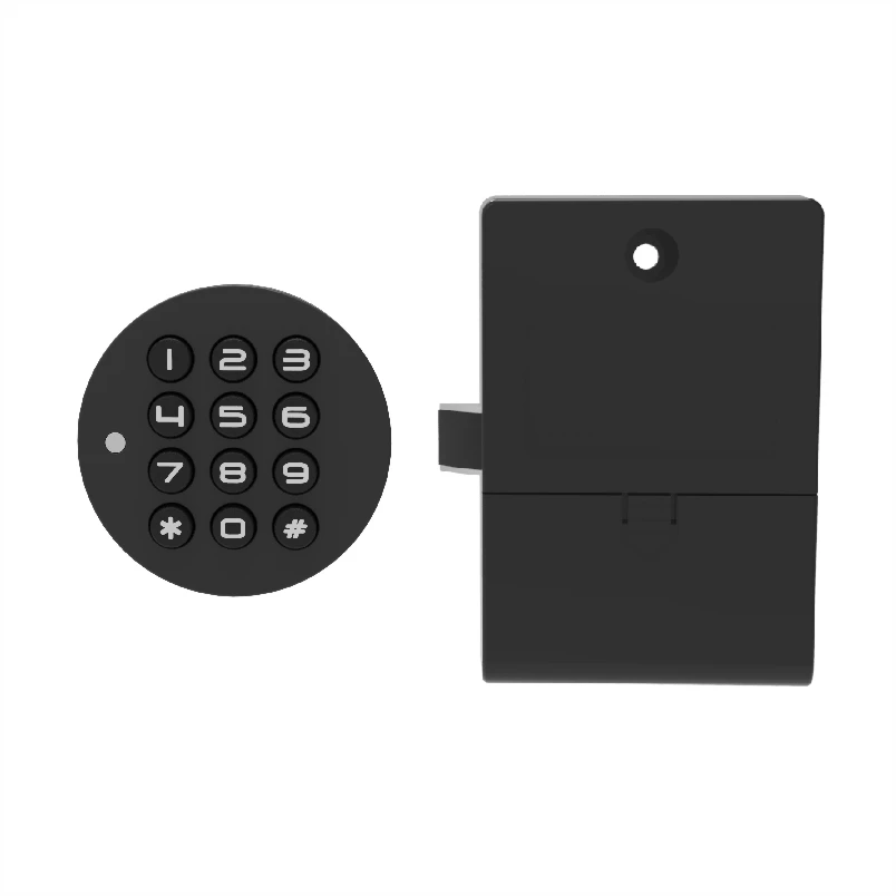 F029 Digital Number Locker Lock ABS Password Combination Lock For Cabinet Punch-free Smart Fingerprint Locks For Sale