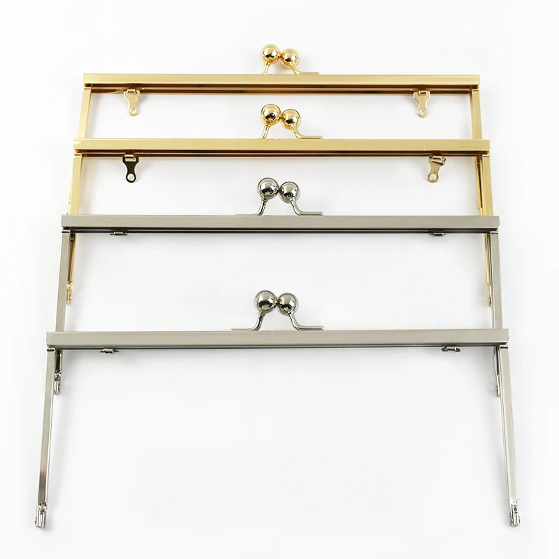 Deepeel C-CF001 15/20/25/30cm Silver/Light Gold Handbag Parts Accessories Wallet Purse Frame Bag Handle
