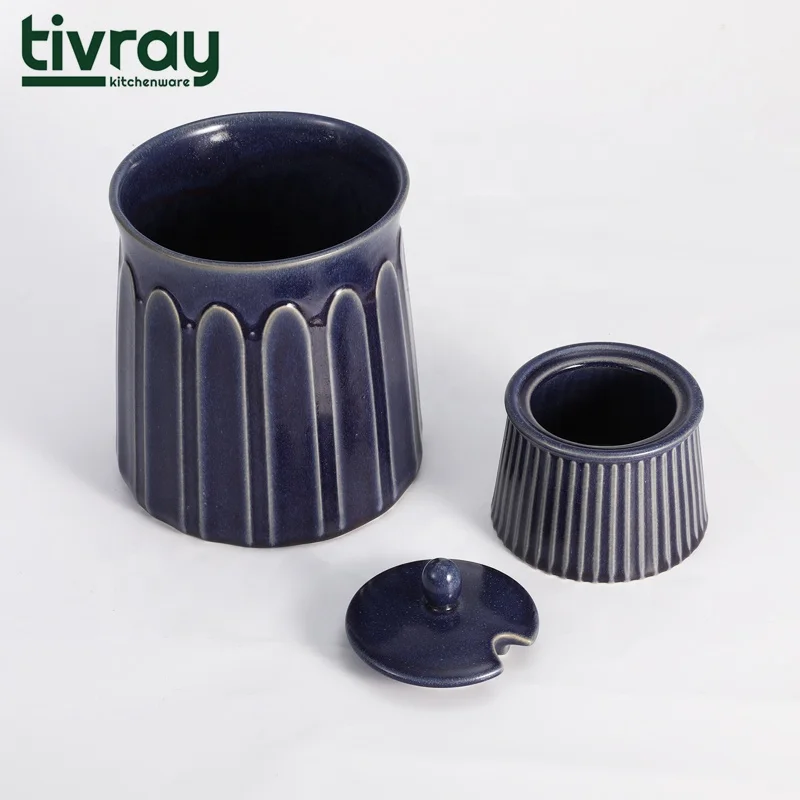 Tivray Custom Household Tableware Cooking Kitchen Utensil Spoon Storage Kitchen Chopsticks Fork Knife Spoon Ceramic Holder