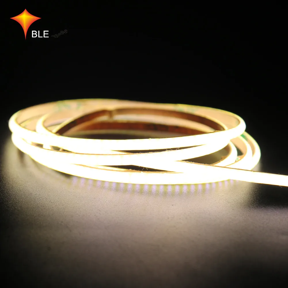 BLE 5W/m LED Dimmable light strips 5m/roll 2.7MM 4mm 8mm COB Strip Light