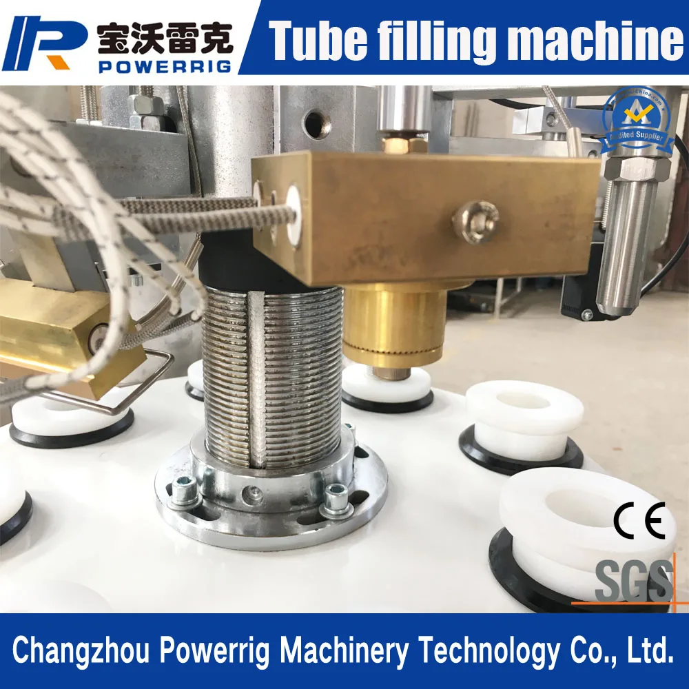 semi automatic hair dye paste fluid lotion cream plastic Tube Filling Sealing Machine