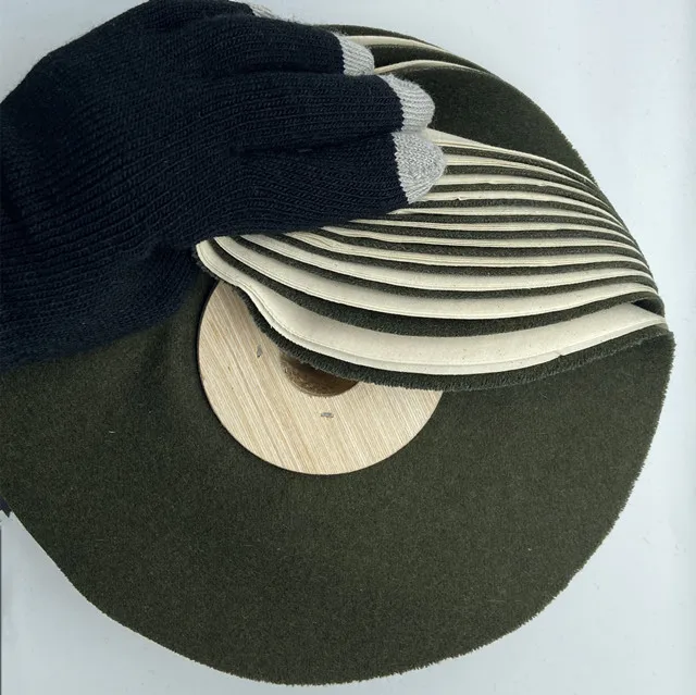 Green Cloth Mops Used for obtaining a very dark burnish in shoe and leather industry and factory as polishing round brush