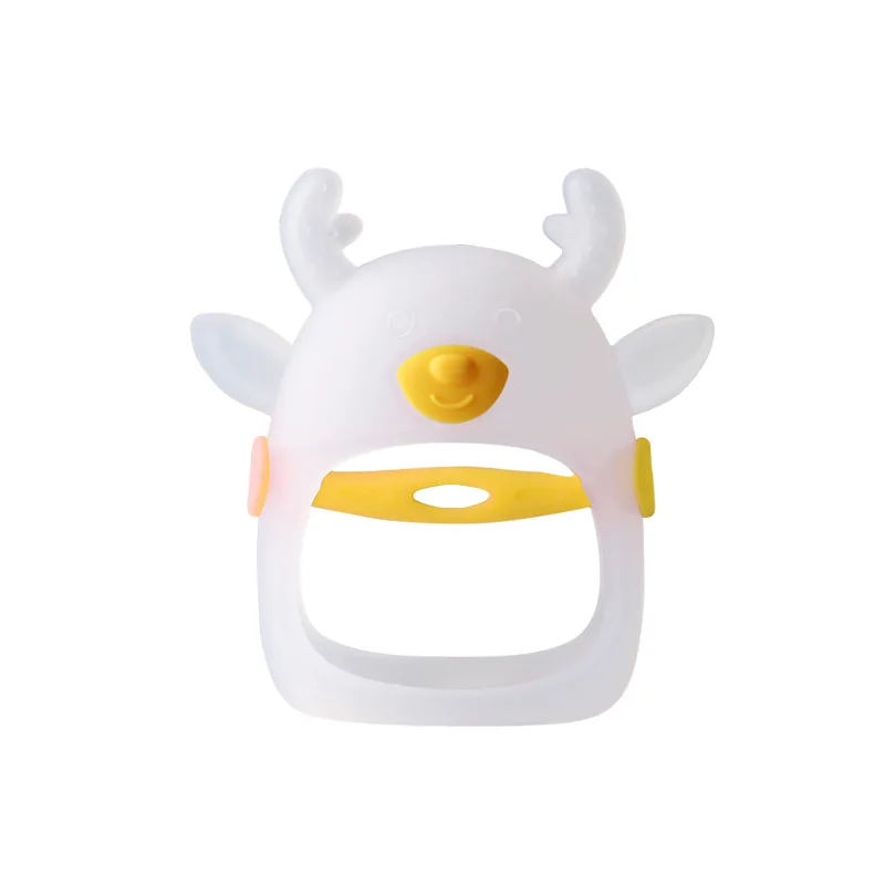 Colorful Food Grade Silicone Animal Deer Shape Baby Teether Multifunction High Quality Safe Material Baby Teether