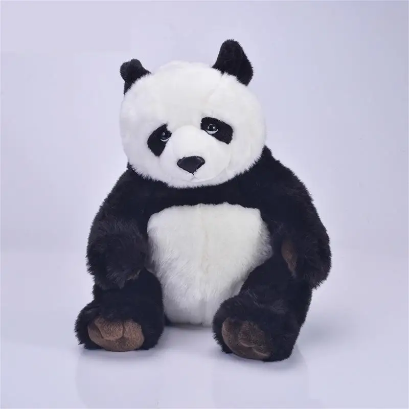 Simulation Panda Stuffed Animal Toys Custom Bear Plush Toys Wild Animal Doll Sea Life Stuffed Toys Bunny Cow Wolf Soft Pillow