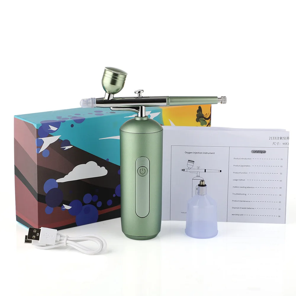 New facial oxygen spray device portable oxygen spray face care high pressure oxygene face spray