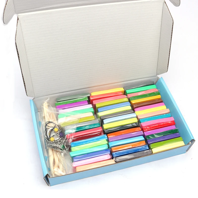 50 Colors 20g Customize Colorful Box DIY Oven Bake Polymer Clay Kit