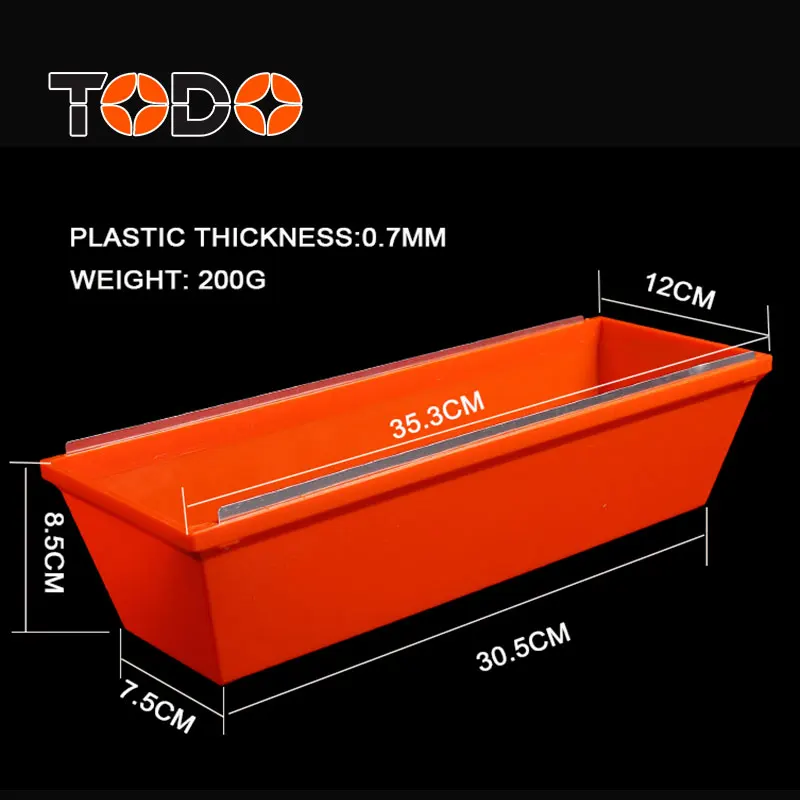 Пластиковая грязевая сковорода для гипсокартона TODO tools, 12 дюймов