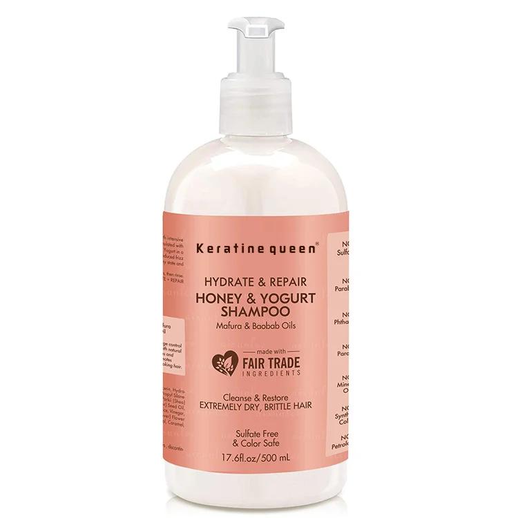 2021 Amazon Top Selling Anti-dandruff Treatment Sulfate Free Hair Shampoo 384ml Honey Shampoo