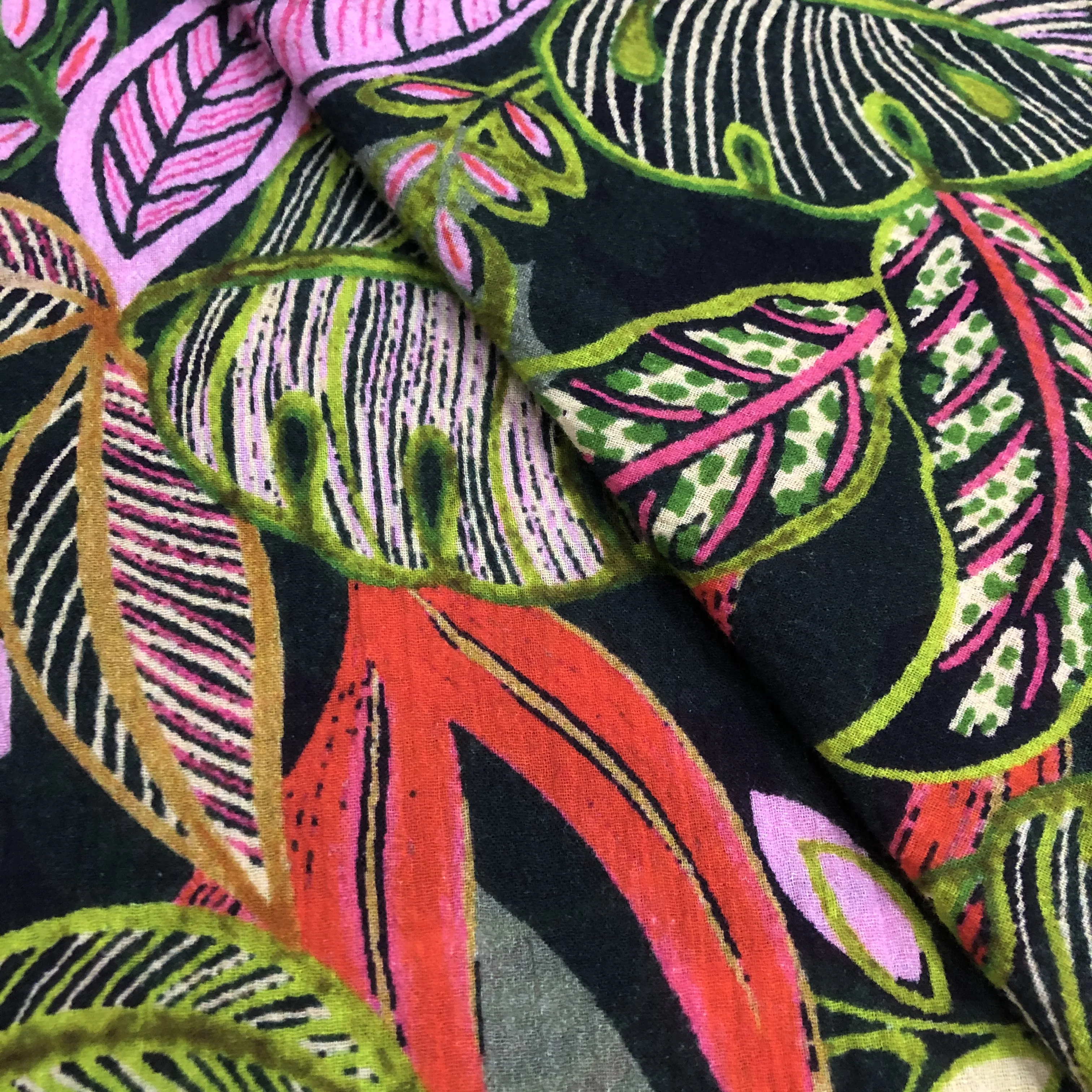 100 Cotton CDC Crepe de chine Printed Woven Fabric For Women Clothing