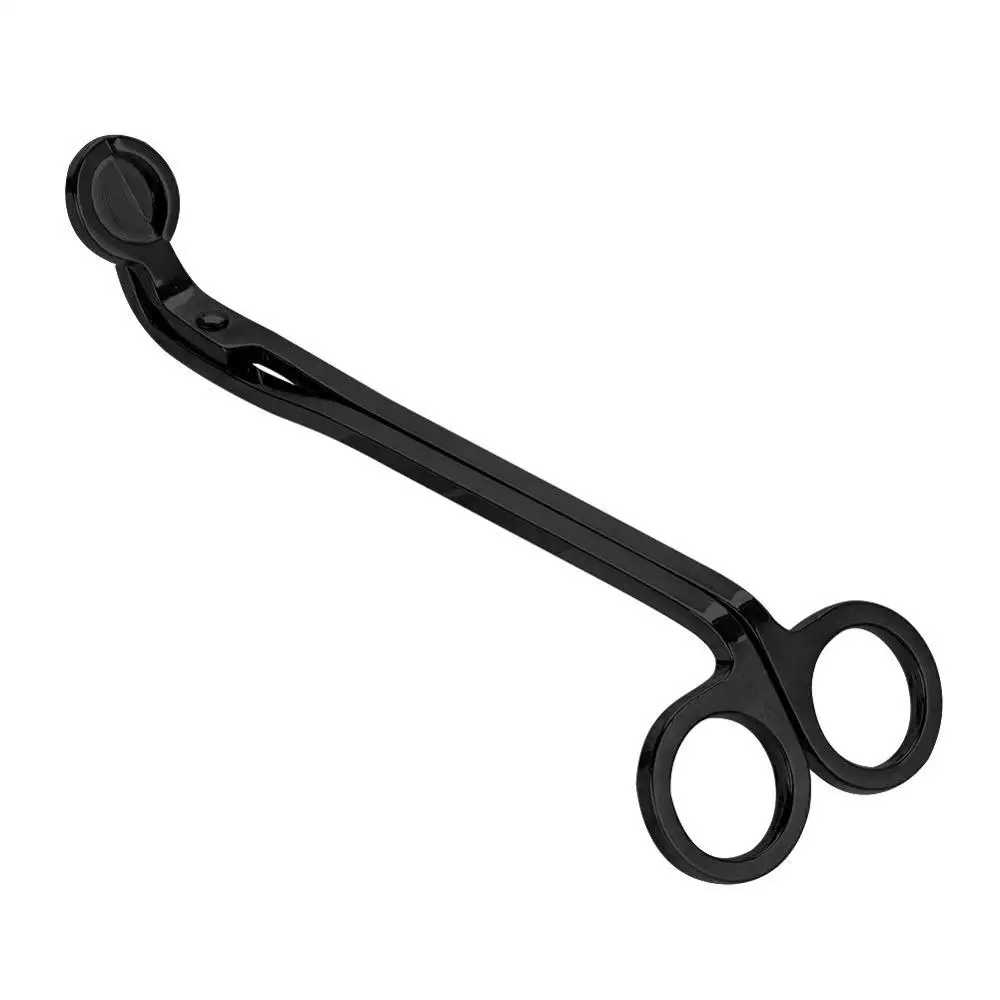 black decorative pattern stainless steel candle wick trimmer