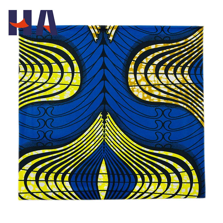 Wholesale 2021 100% cotton wax prints 6 yards super african wax fabric