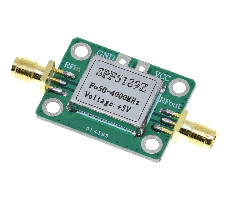 LNA 50-4000 MHz RF SPF5189 NF 0.6dB Low Noise Amplifier Signal Receiver Board Electronic component