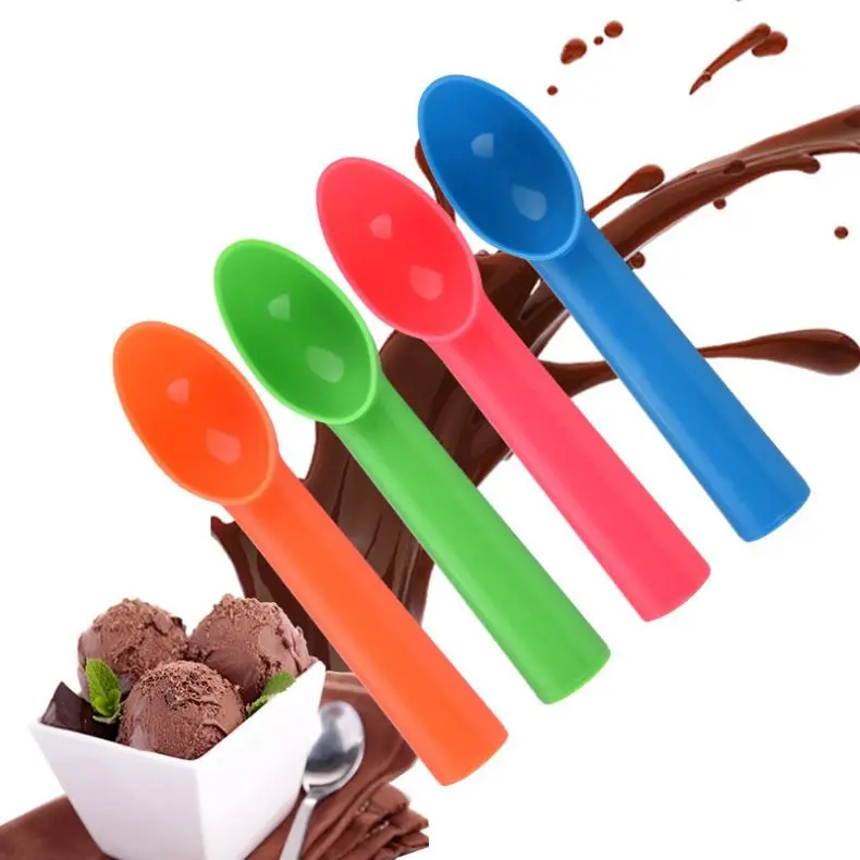 66 Wholesale Kitchen Yogurt Tool Food Grade Digging Ball Maker Scoop PP Milk Powder Fruit Spoon Plastic Ice Cream Scoop
