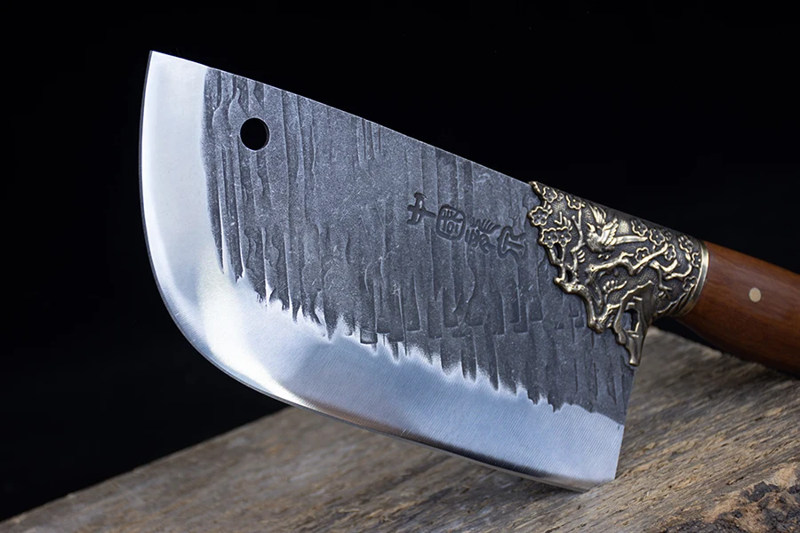 Longquan Custom Sharp Stainless Steel Knives Kitchen Chef Knife with Wood Handle