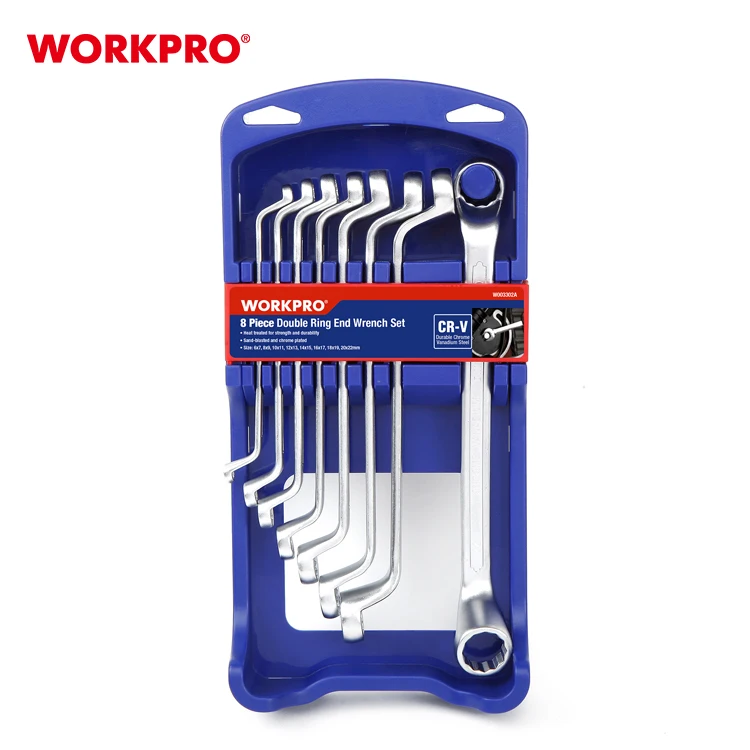 WORKPRO 8PC DOUBLE RING END WRENCH SET Spanner Set
