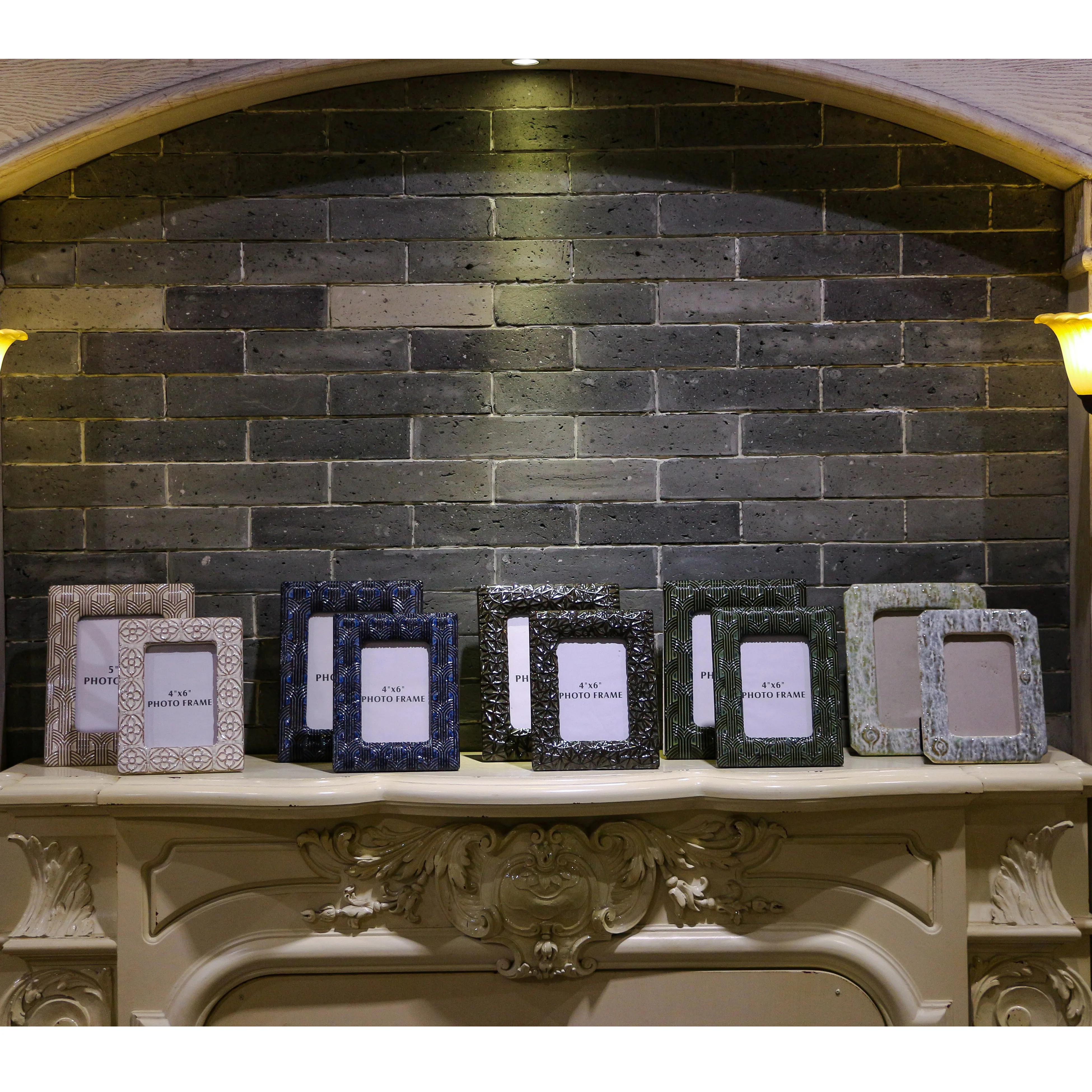 
New Design Custom Picture Frame Printed Ceramic Photo Frames Retro Designs Reactivity Surface Imperfections 