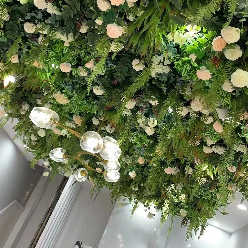 Wedding Decoration Plant Artificial Ceiling Wall Hanging Ceiling Green Plant Window Decoration Hotel Decoration