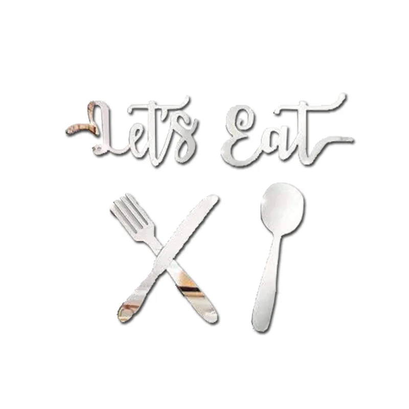 Factory New Products Dining Room Background Decorative Acrylic Mirror Wall Sticker