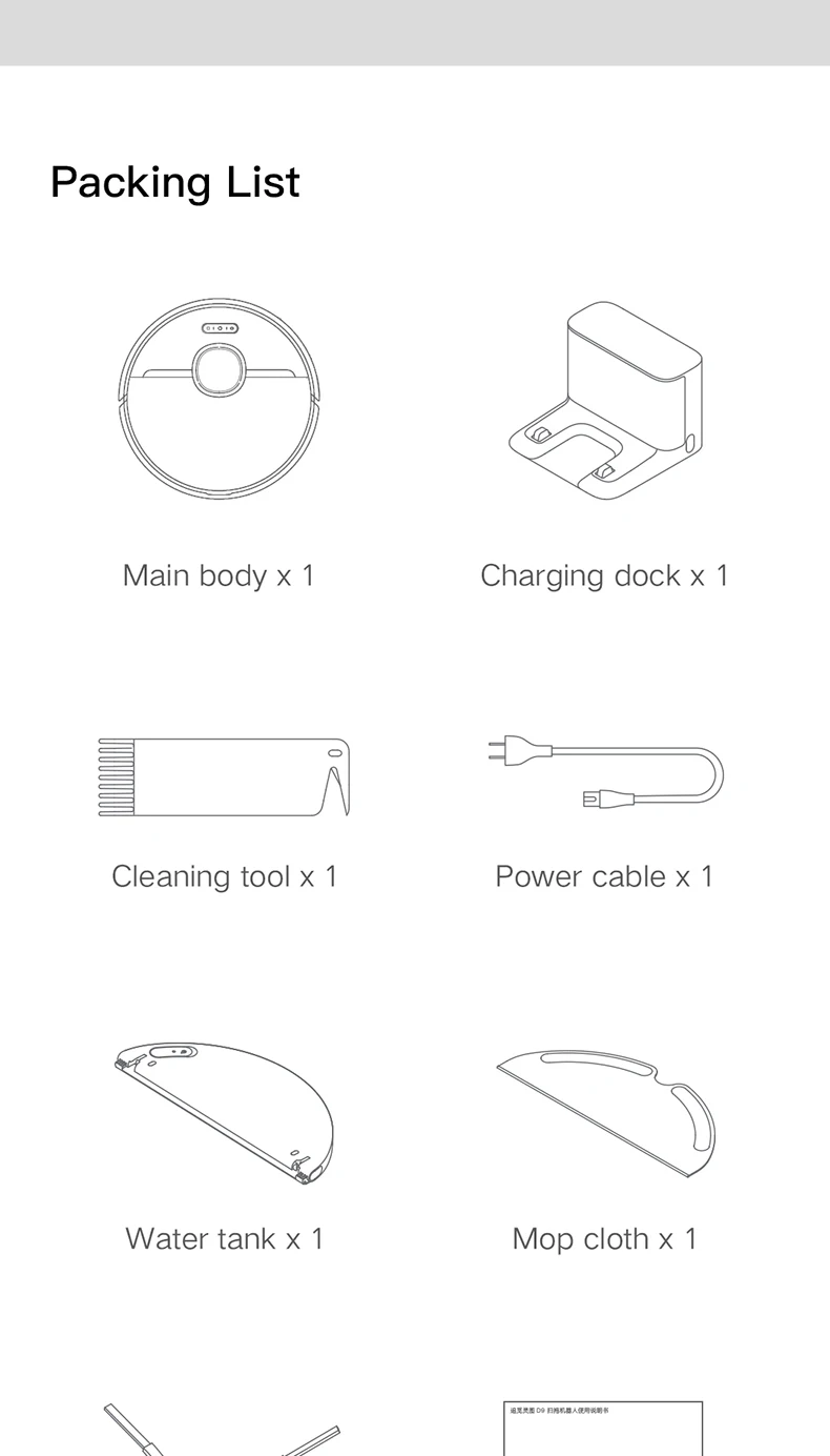  Original Dreame D9 new design robotic carpet mi wifi cheap price smart function mopping intelligent robot vacuum