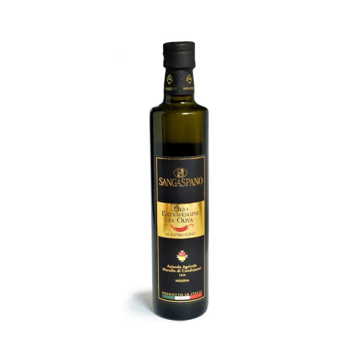 New Design for Best Organic Olive Chilli Oil  | Made in Italy Spicy Olive Oil in Glass Bottle 500 ml