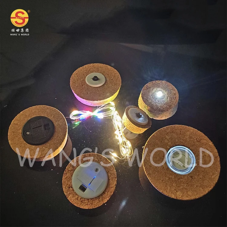 Wooden SMD Lamp Bead Led Cork Light For Bottle Multiple Types Plant Flower Bottle Light Cork