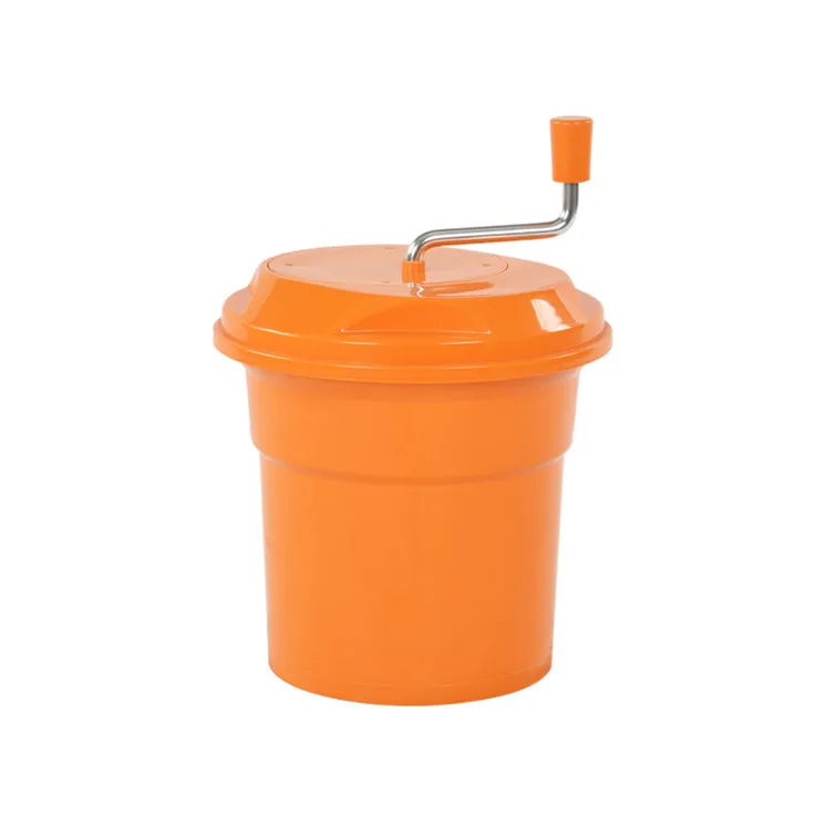 Food Grade 25L Manual Orange Plastic Commercial PP Vegetable And Salad Spinner