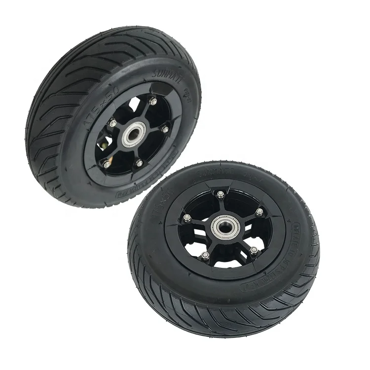 SUNMATE 175X50 Inflation with Tire and Inner Tube Electric Mountainboard Scooter Pneumatic Wheel