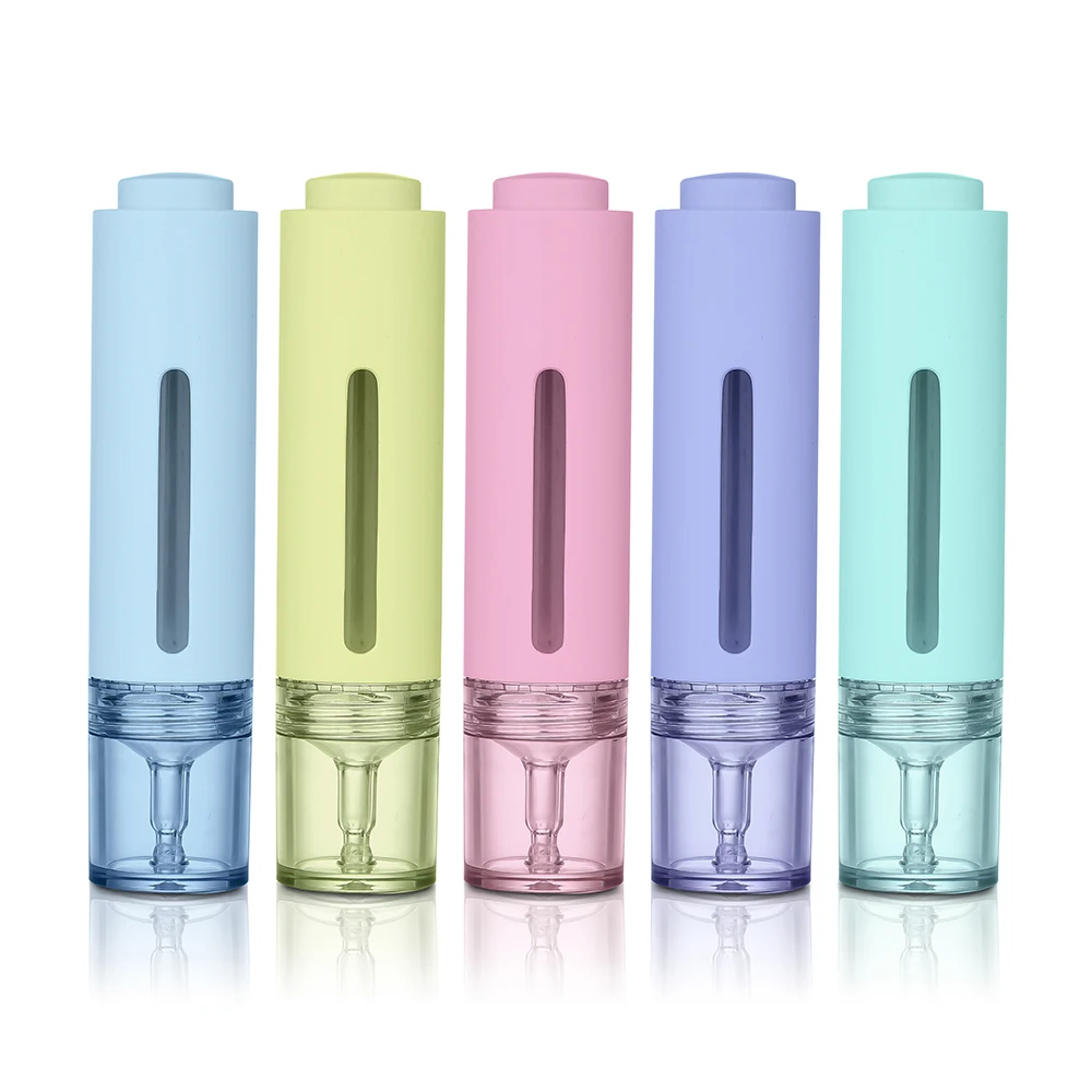 Cosmetic Syringe Packaging Eye Cream serum Airless pump Syringe Bottle 15ml Plastic Syringe Dropper Bottle