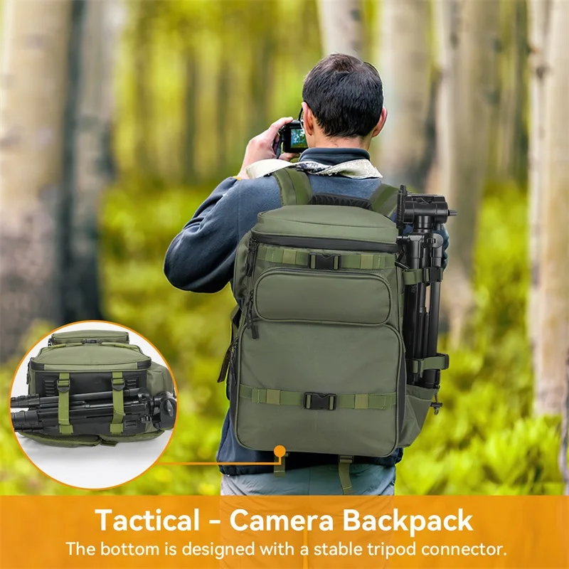 High Quality Professional Camera Travel Tactical Photography Bag with Dividers Waterproof Dslr Camera Backpack Bag
