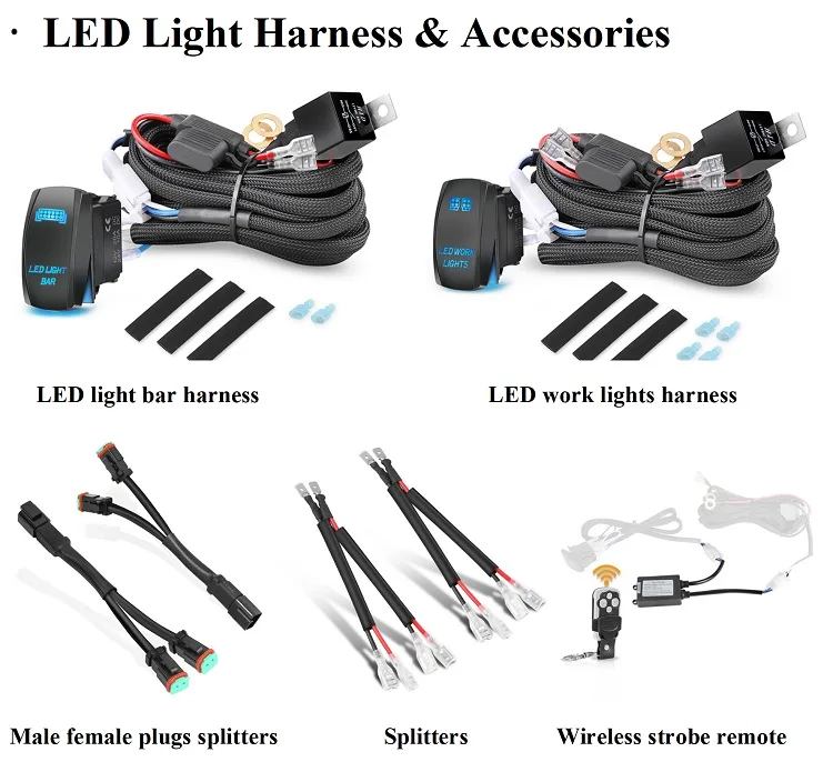 Toggle Switch 9 Volt 16 Volt With Fuse And Relay 60Watt 18AWG Wiring Harness Kit
