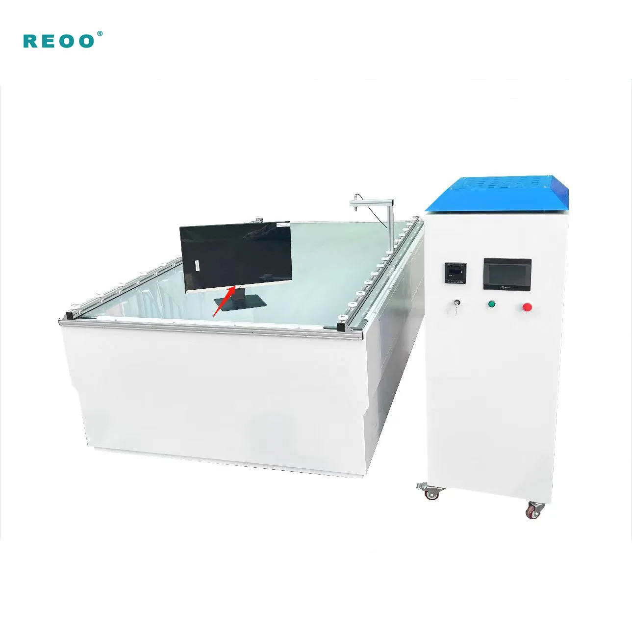 REOO solar panel testing machine with sun simuinlator used in solar pv panel production assembly line
