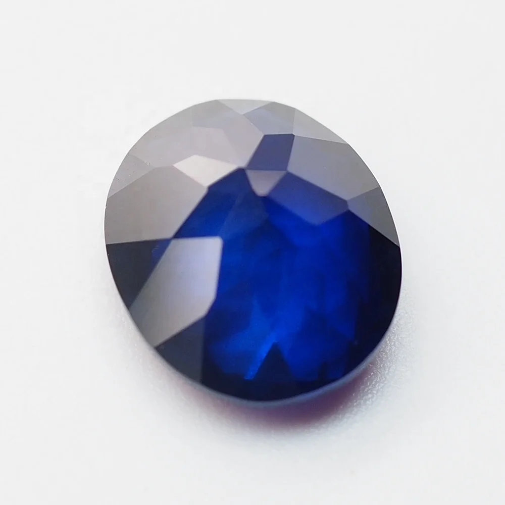 factory price lab created loose blue sapphire synthetic spinel gem