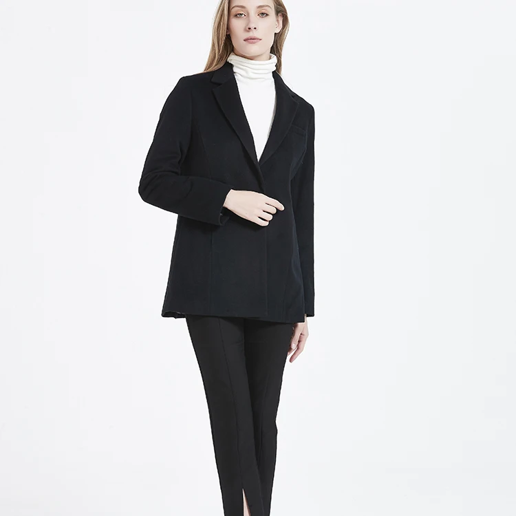 2021 Hot new products quality original Winter cashmere coat European style women cashmere  jacket