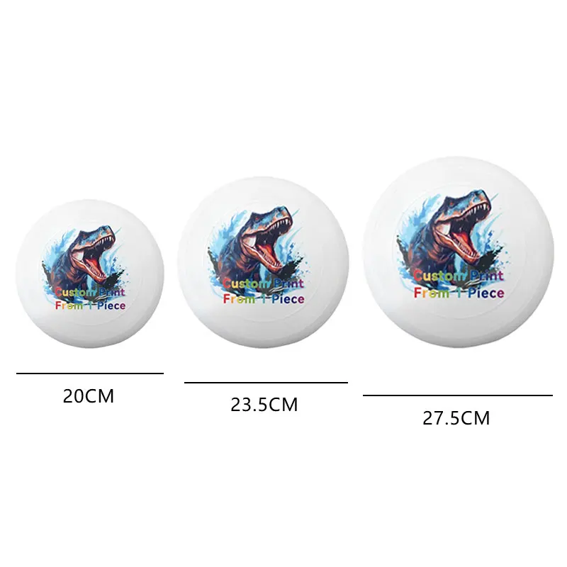 Custom Printed Patterns Mini Frisbeed Plastic Training Flying Discs Toy Set Customized Logo Kids OEM Print On Demand