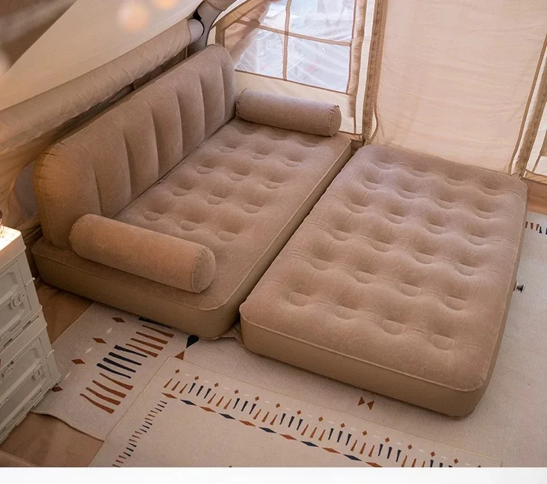 Inflatable Furniture Set with Pull Out Sofa Chair Air Bed Mattress and Pull Out Sofa Bed Sleep Away Futon Couch