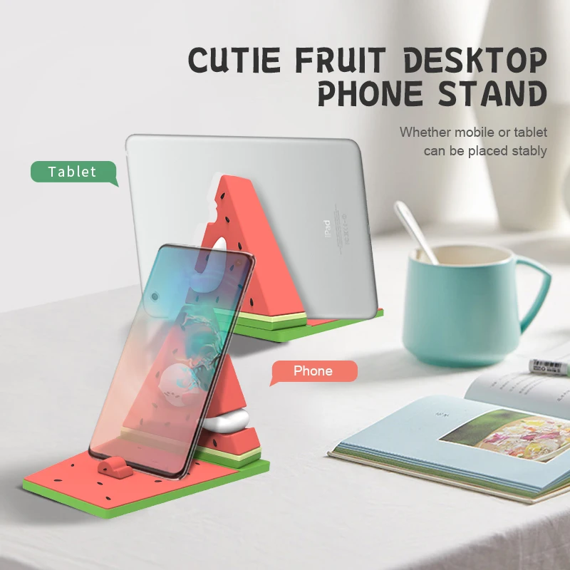 2022 Amazon hot selling mobile phone stand summer creative watermelon cartoon fruit mobile phone base