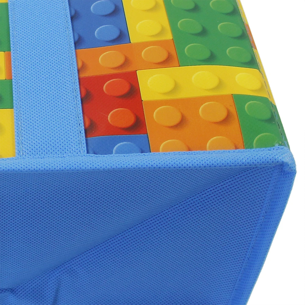 Colorful Non-woven Cube Storage Bag Reusable Eco Friendly Cloth Toys Storage Box Foldable Cloth Organizer Basket