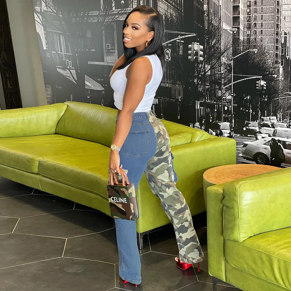 stretch blue jumpsuit 2023 designer fashion casual tall stretchy plus size jeans pants skinny low waist jeans for women