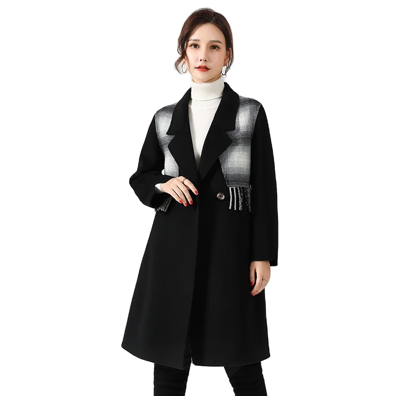 
Factory Manufacture Various Ladies Coat Wind Breaker Jacket Fur Cashmere Coat Women Woolen Long Trench Wool Lining Wool Shell 