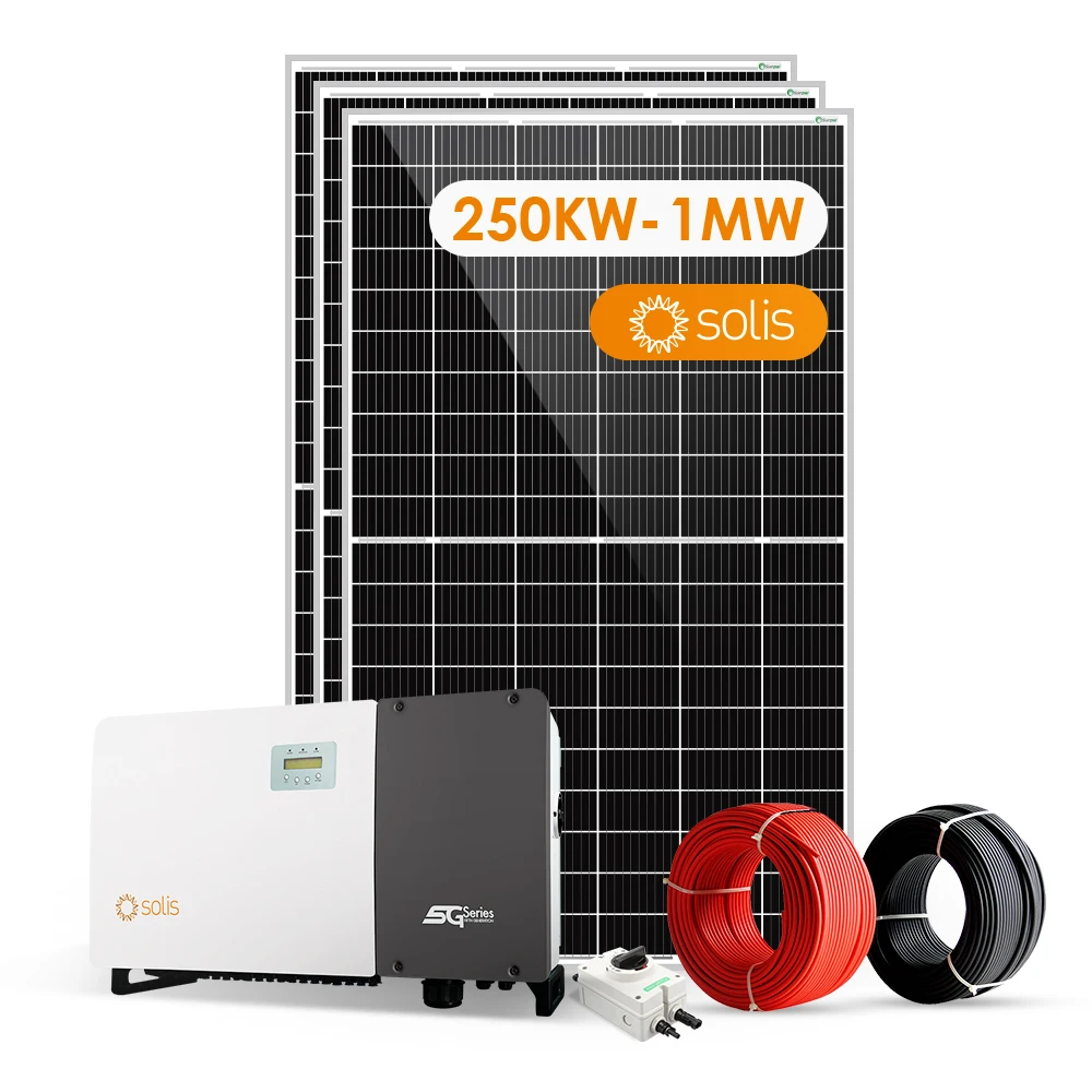 Солнечная система 100KW 200KW 250Kw 300Kw 400Kw 500Kw 1000Kw на сетке для коммерческого использования
